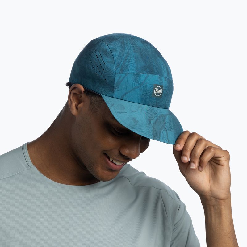 Cappellino con visiera BUFF CoolNet UV Pack Speed orisa teal 6