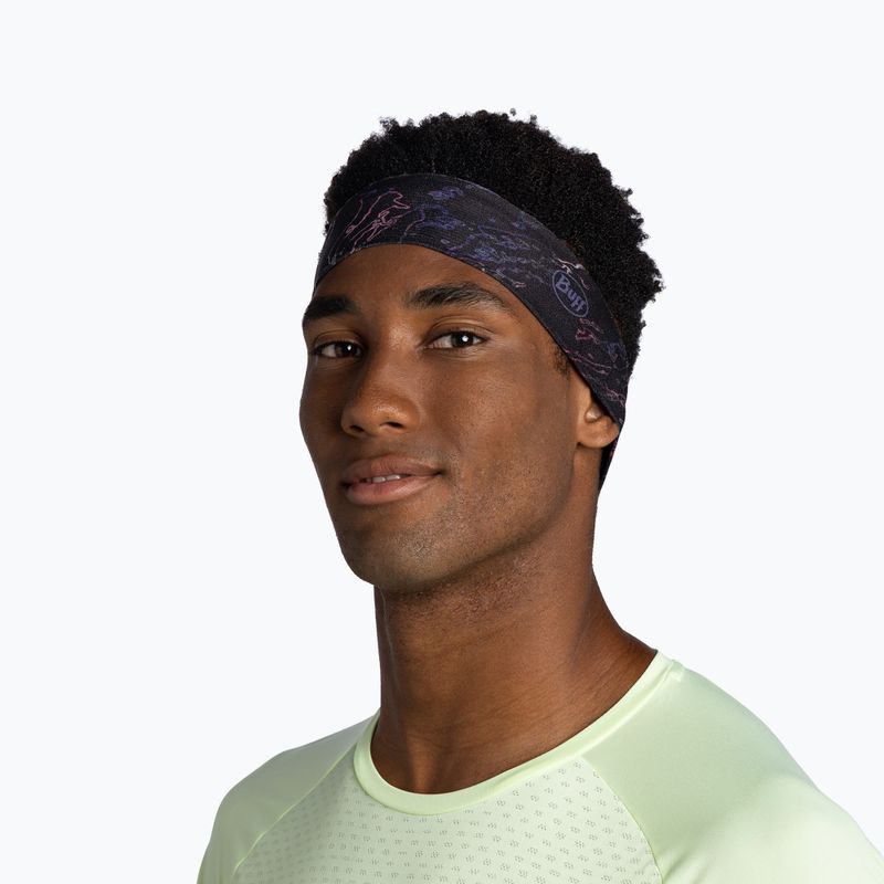 Fascia per la testa BUFF CoolNet UV Slim anter black 3