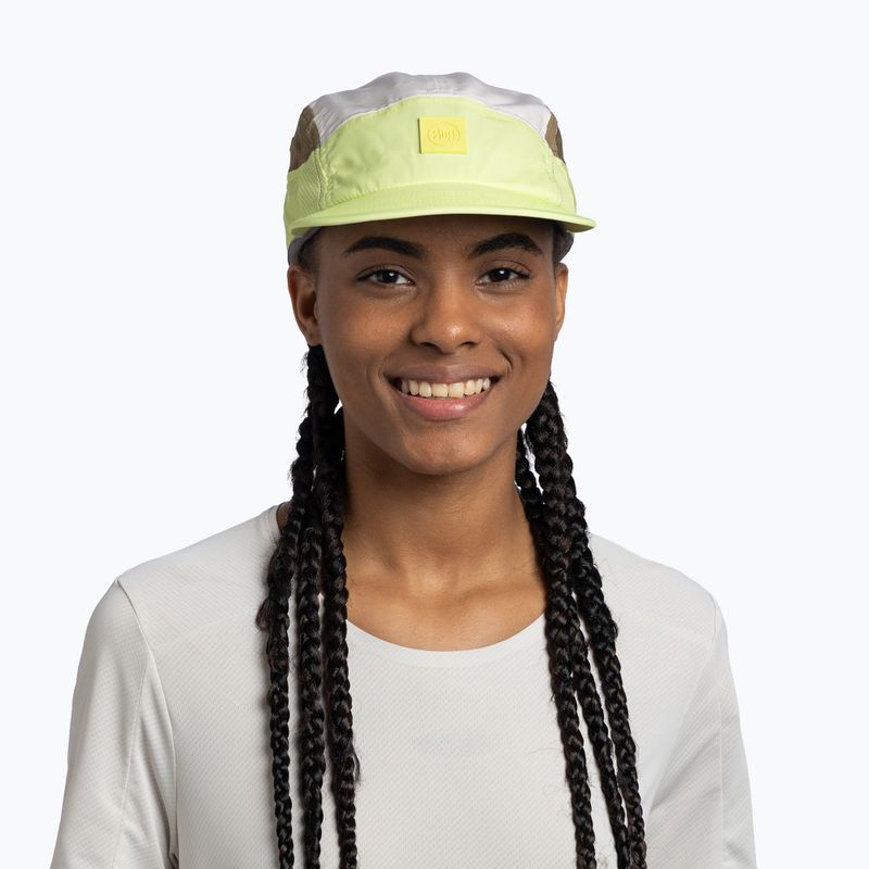 Cappellino con visiera BUFF 5 Panel Go domus lemon 3