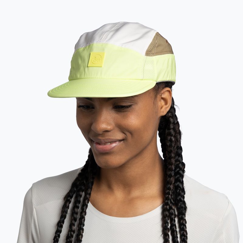 Cappellino con visiera BUFF 5 Panel Go domus lemon 4