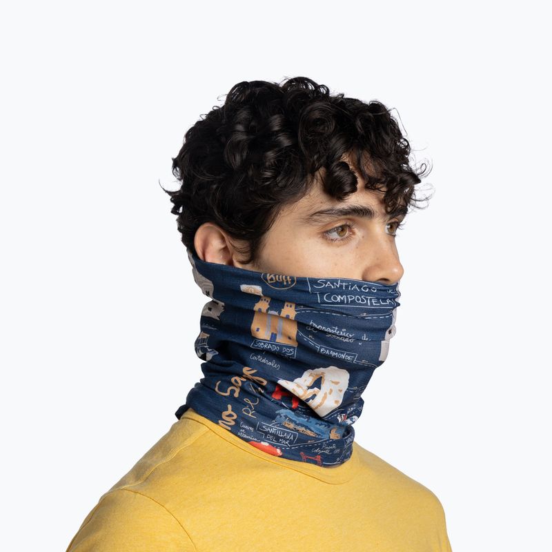 Fascia multifunzione BUFF Coolnet UV camino norte navy 4