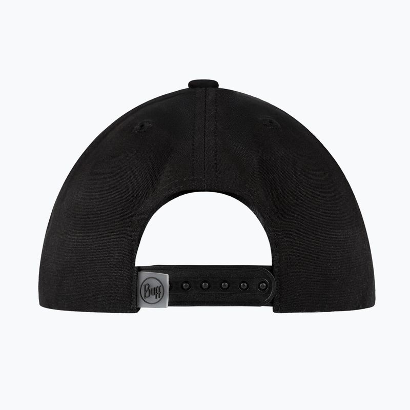 Cappellino con visiera per bambini BUFF Snapback Solid black 2