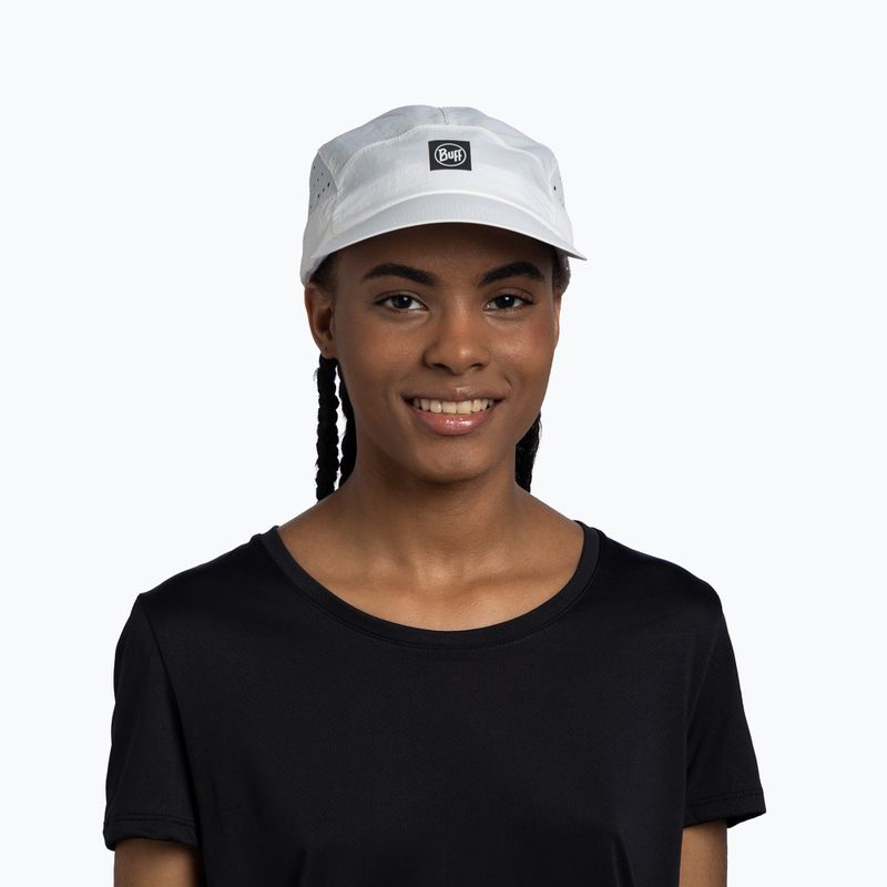 Cappellino con visiera BUFF Speed solid white 3