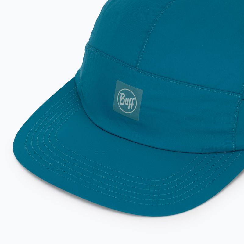 Cappellino con visiera BUFF Speed solid teal 3