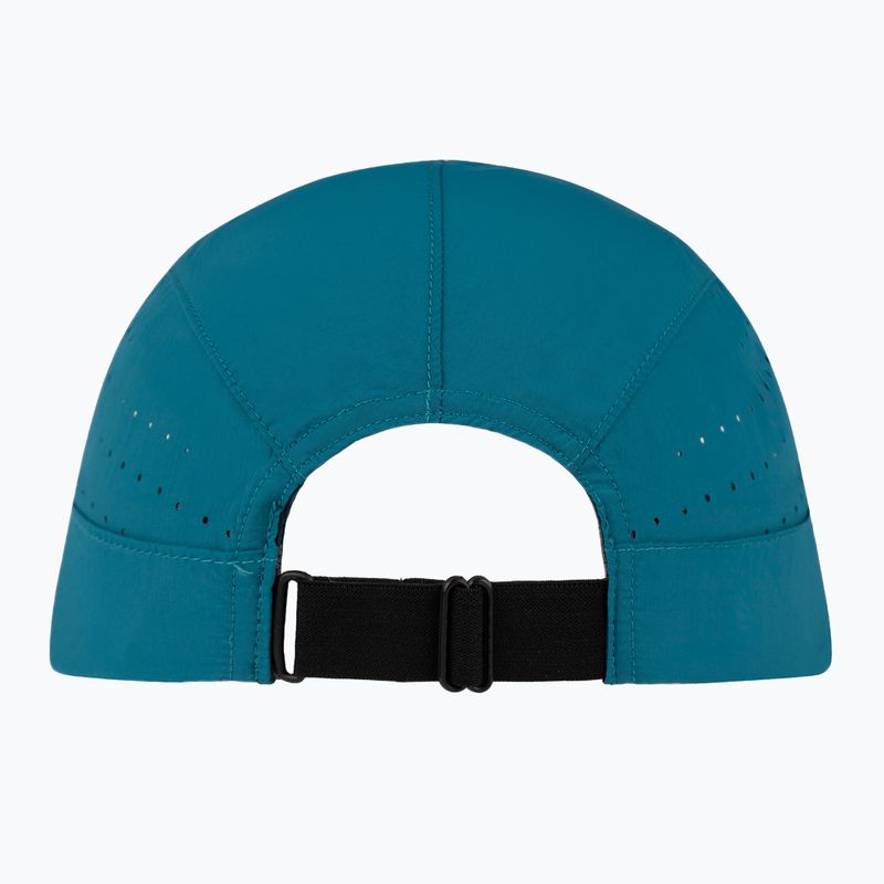 Cappellino con visiera BUFF Speed solid teal 2