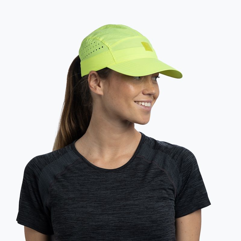 Cappellino con visiera BUFF Speed solid lime 3