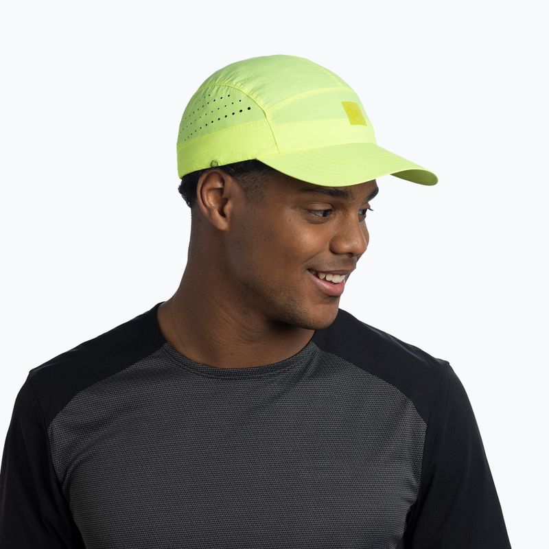 Cappellino con visiera BUFF Speed solid lime 5