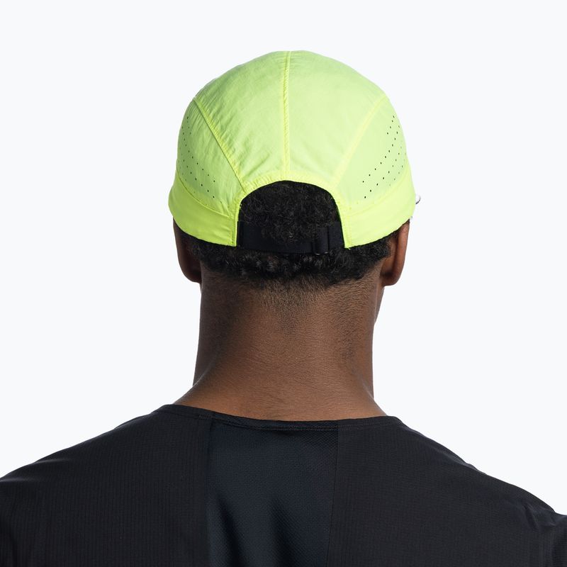 Cappellino con visiera BUFF Speed solid lime 7