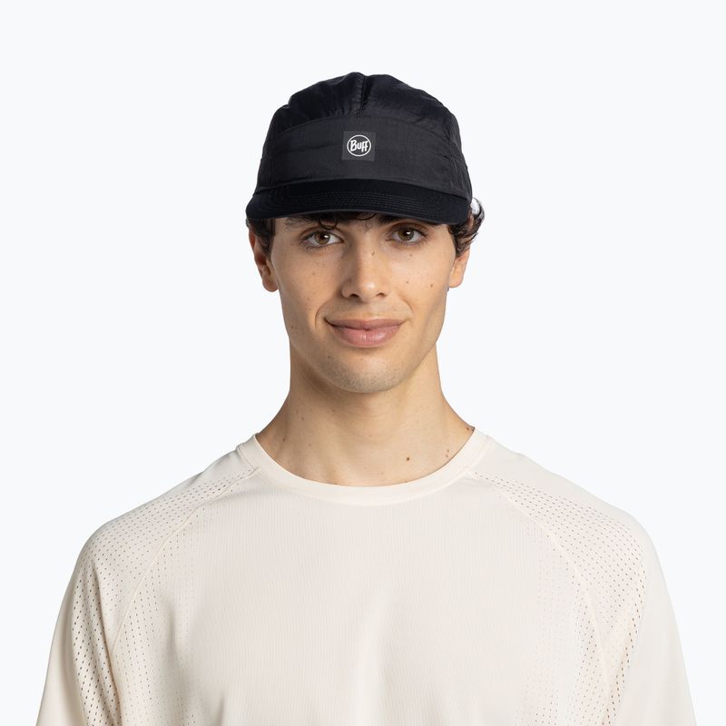 Cappellino con visiera BUFF Speed solid black 3