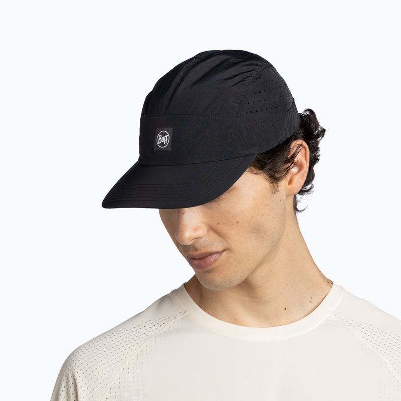 Cappellino con visiera BUFF Speed solid black 4