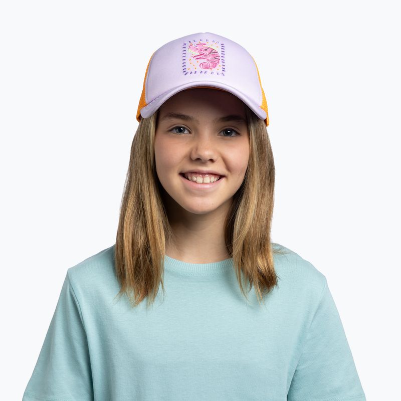 Cappellino con visiera per bambini BUFF Trucker kalita sheer lilac 3