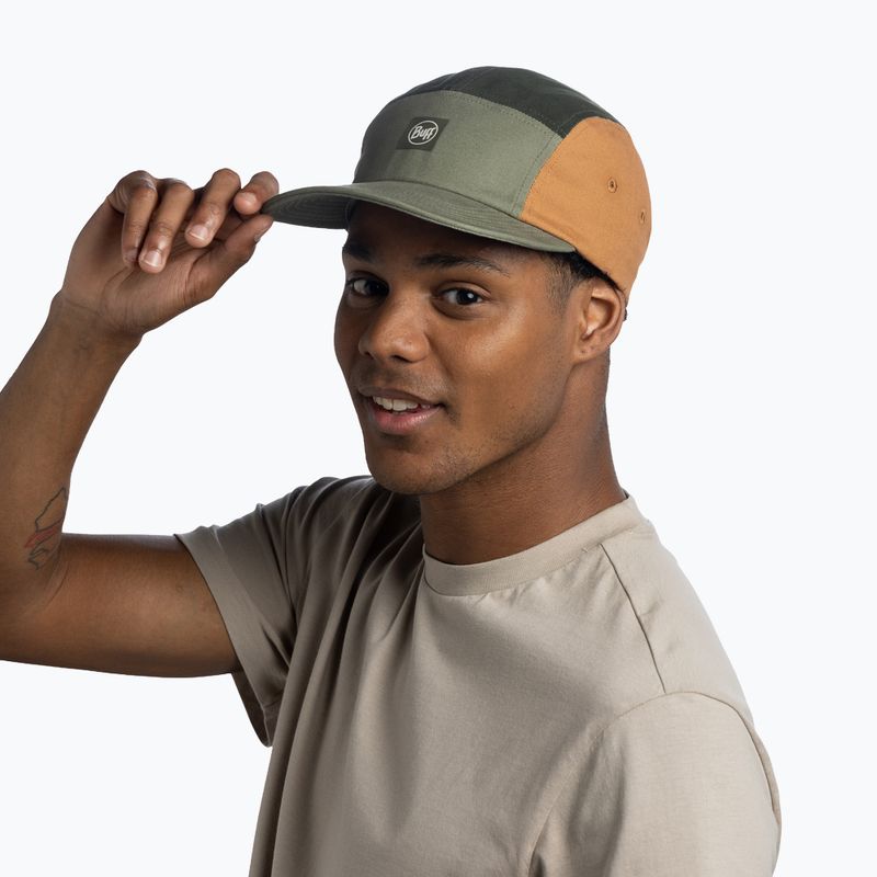 Cappellino con visiera BUFF 5 Venture allvin khaki panel 3