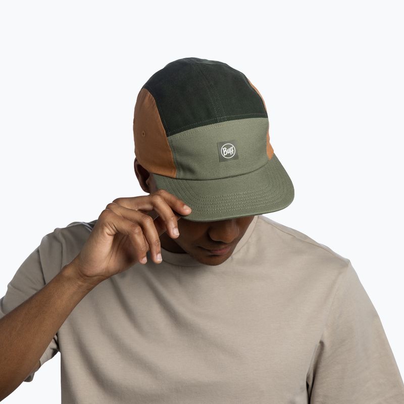 Cappellino con visiera BUFF 5 Venture allvin khaki panel 5