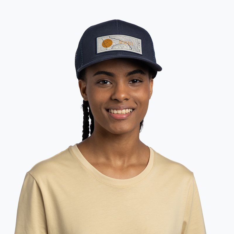 Cappellino con visiera BUFF Explore Trucker lewen navy 3