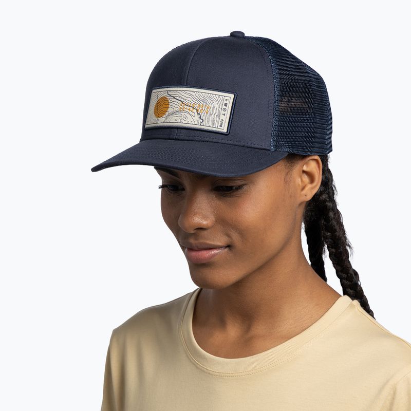 Cappellino con visiera BUFF Explore Trucker lewen navy 4
