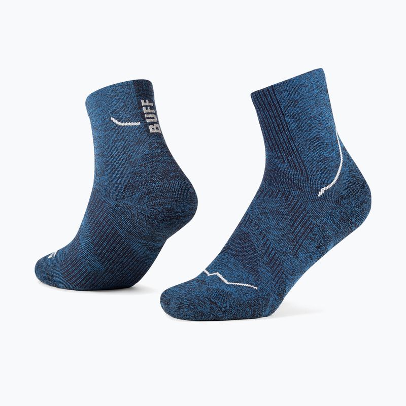 Calzini BUFF Dryflx Quarter blue 2