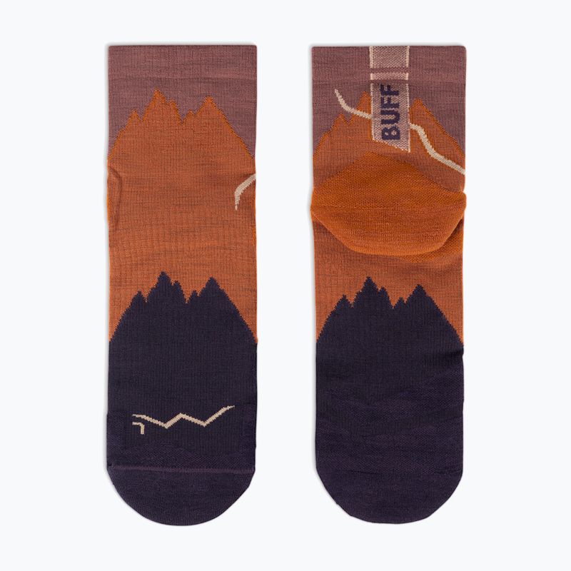 Calzini BUFF Merino Lightweight Quarter LWQ3 ginger 3