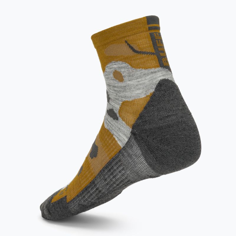 Calzini BUFF Merino Lightweight Quarter LWQ2 khaki 2