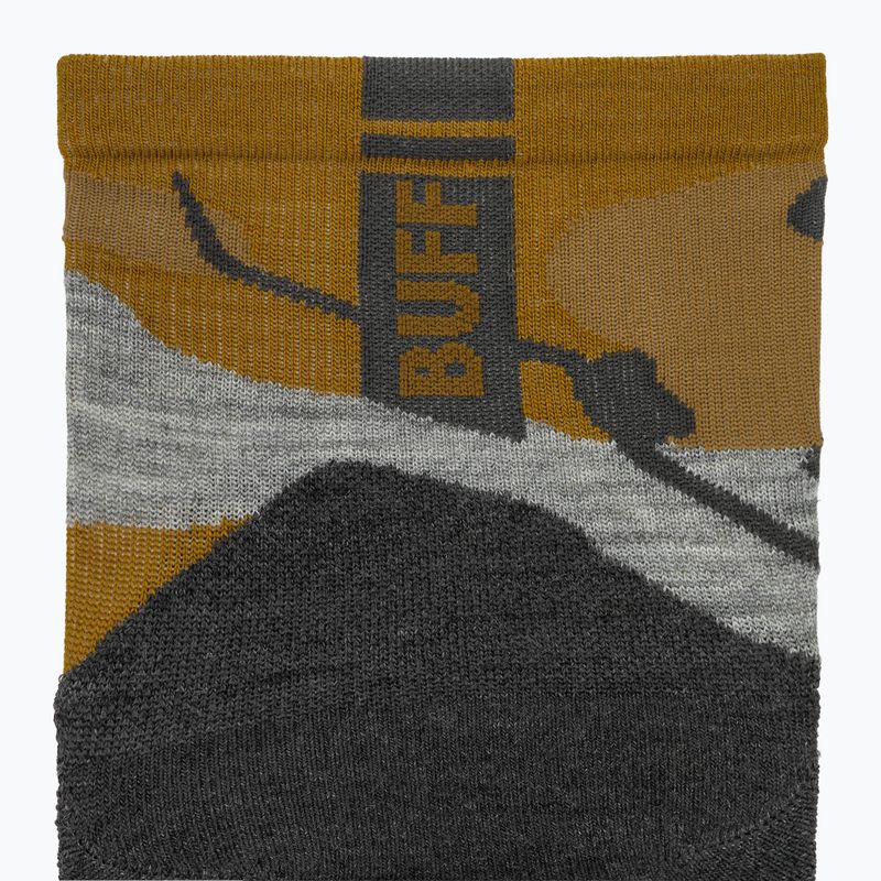 Calzini BUFF Merino Lightweight Quarter LWQ2 khaki 3