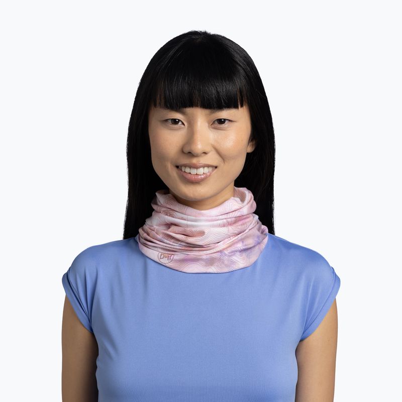 Fascia multifunzione BUFF Coolnet UV Insect Shield Solid orisa pink azalea 3