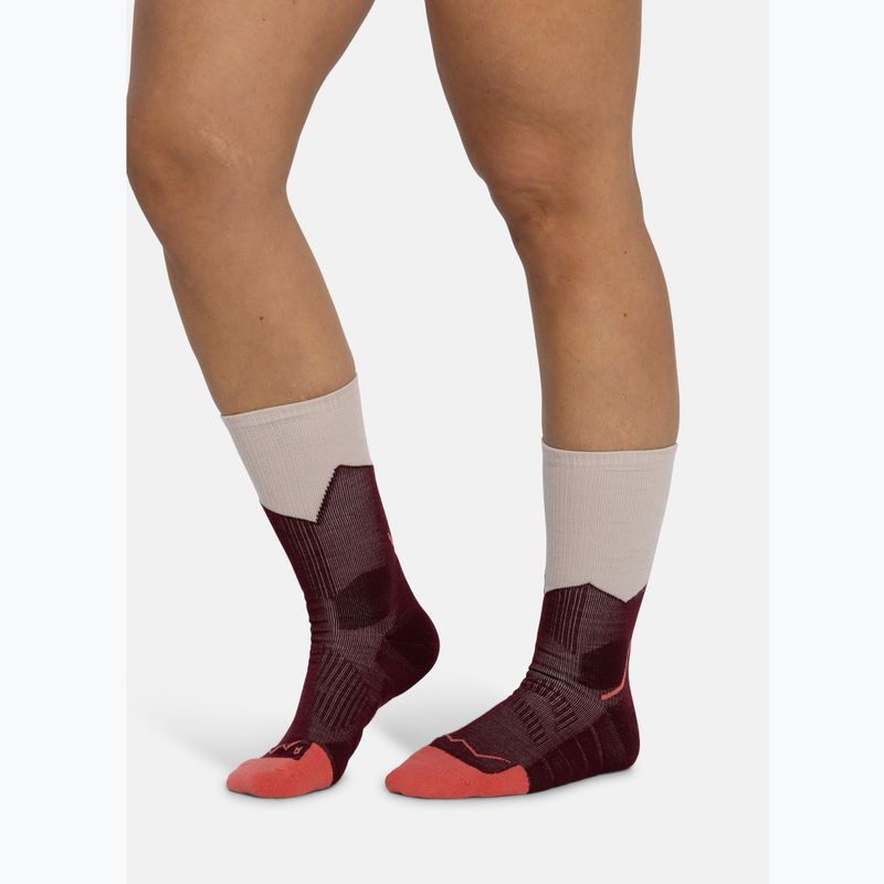 Calze BUFF Midweight Crew wine 4