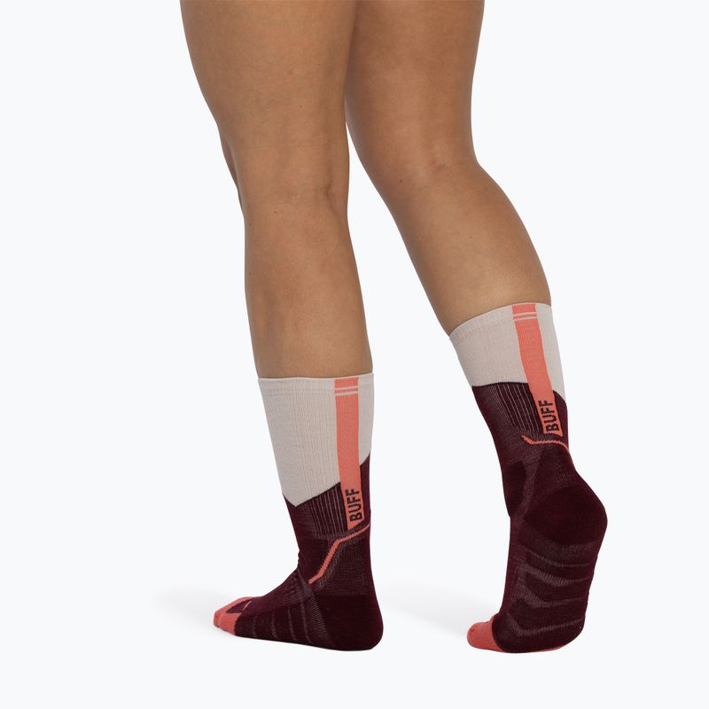 Calze BUFF Midweight Crew wine 5