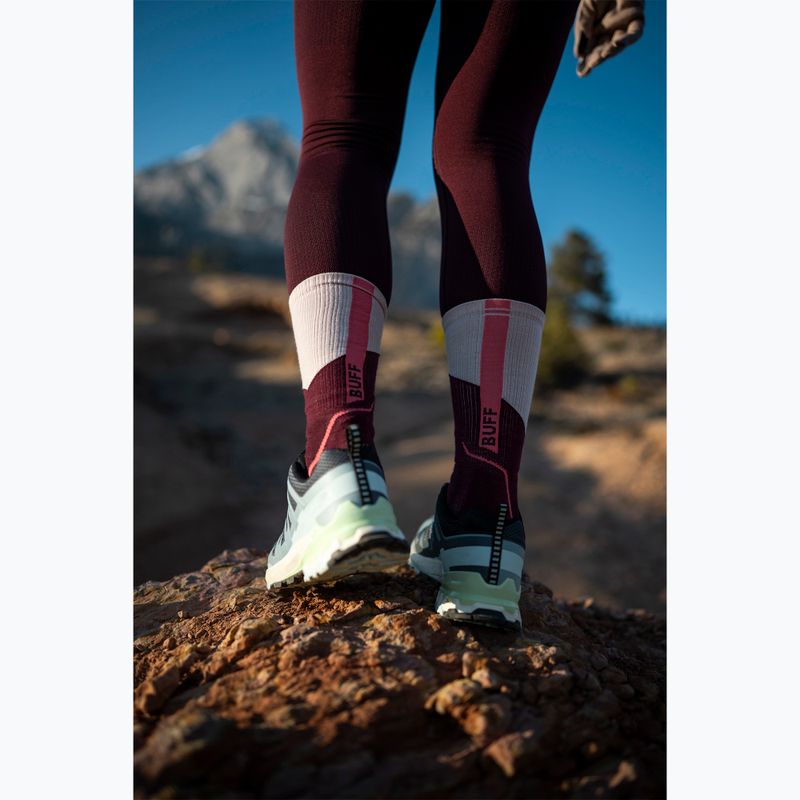 Calze BUFF Midweight Crew wine 7