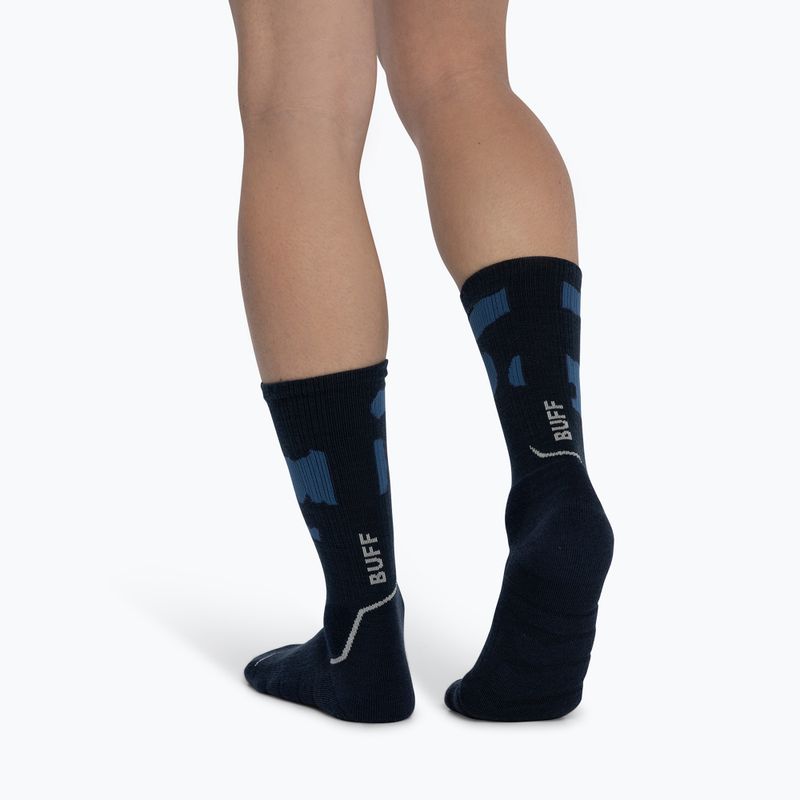 Calze BUFF Midweight Crew night blue 4