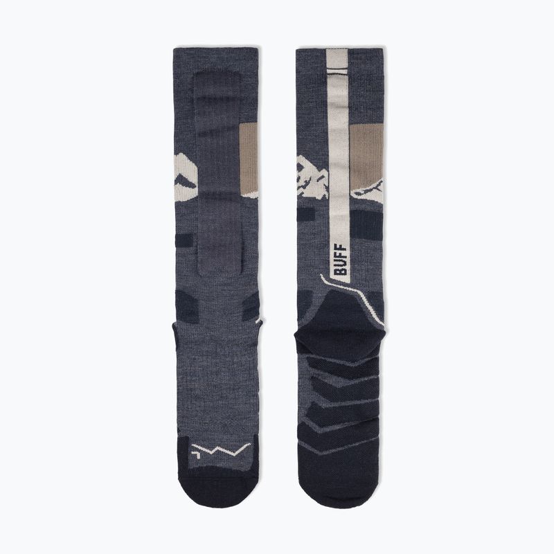 Calze BUFF Merino Heavyweight Over The Calf night blue 3
