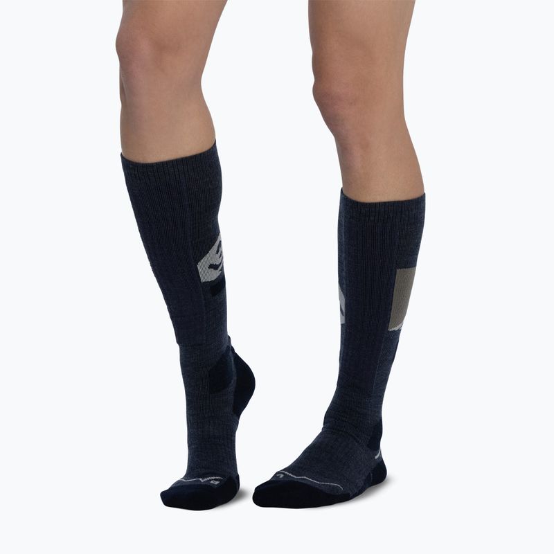Calze BUFF Merino Heavyweight Over The Calf night blue 4