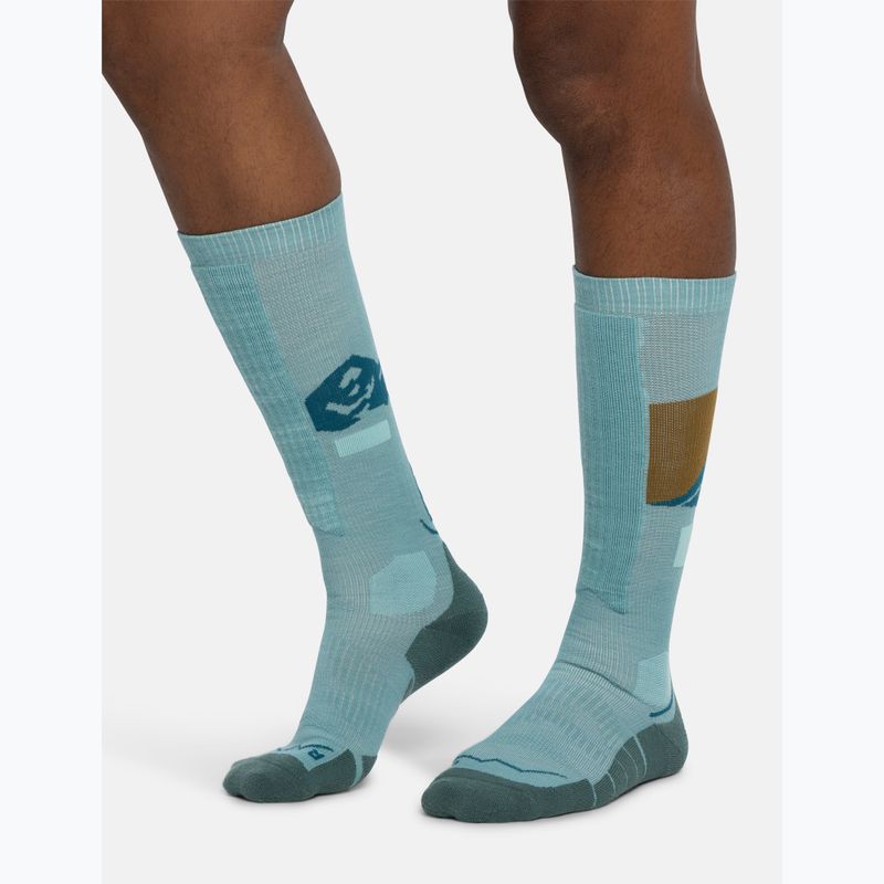 Calze BUFF Merino Heavyweight Over The Calf sea green 4