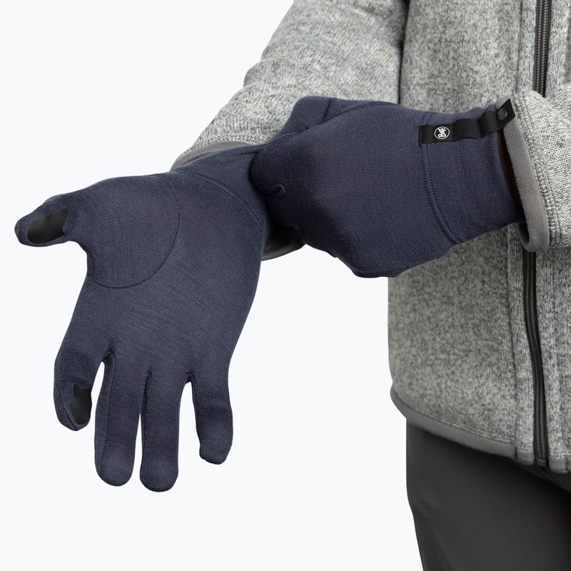 Guanti BUFF Merino Midweight night blue 5