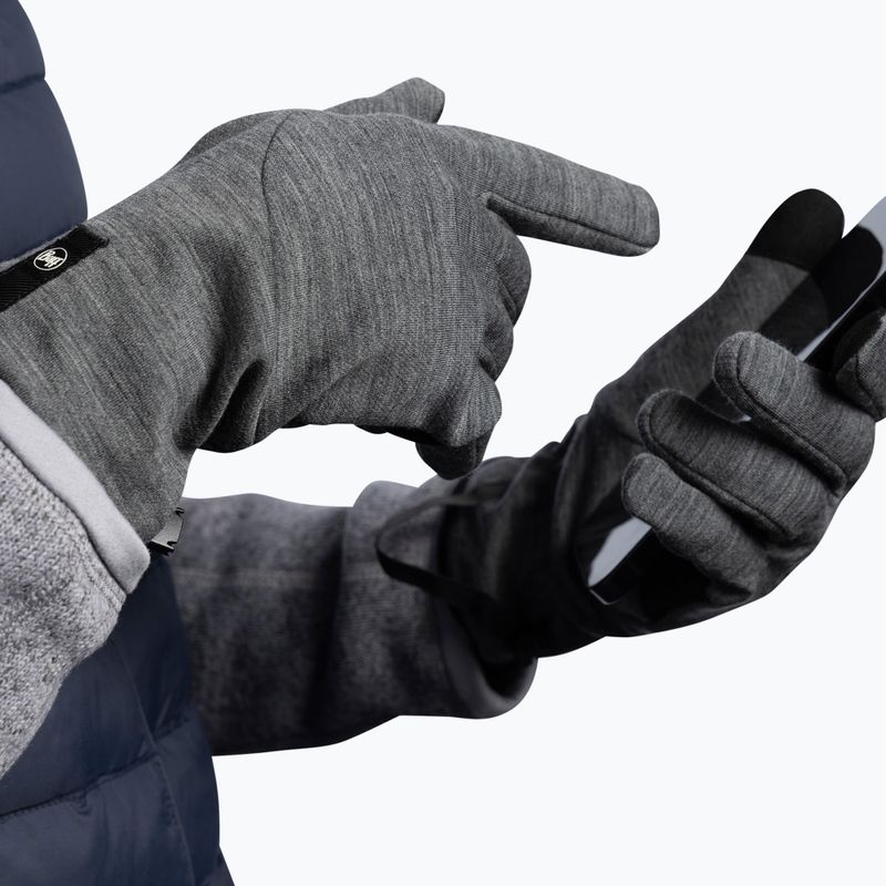 Guanti BUFF Merino Fleece grey 5