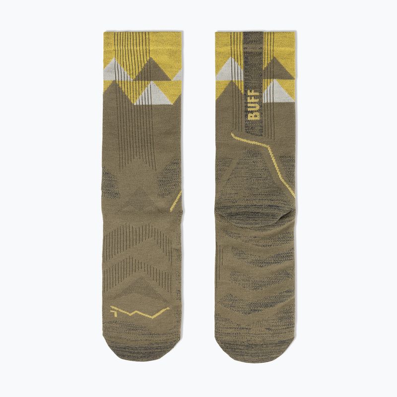 Calze BUFF Thermomet Crew olive green 3