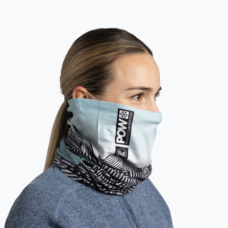Bandana multiuso BUFF ThermoNet zelok pow aqua haze 4