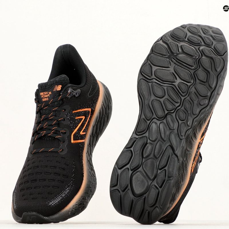 Scarpe da corsa New Balance Fresh Foam X 1080 v12 nero/arancio da donna 12