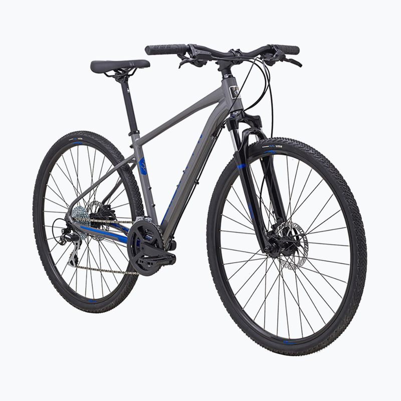 Bicicletta da cross Marin San Rafael DS2 700C grigio/blu lucido 2