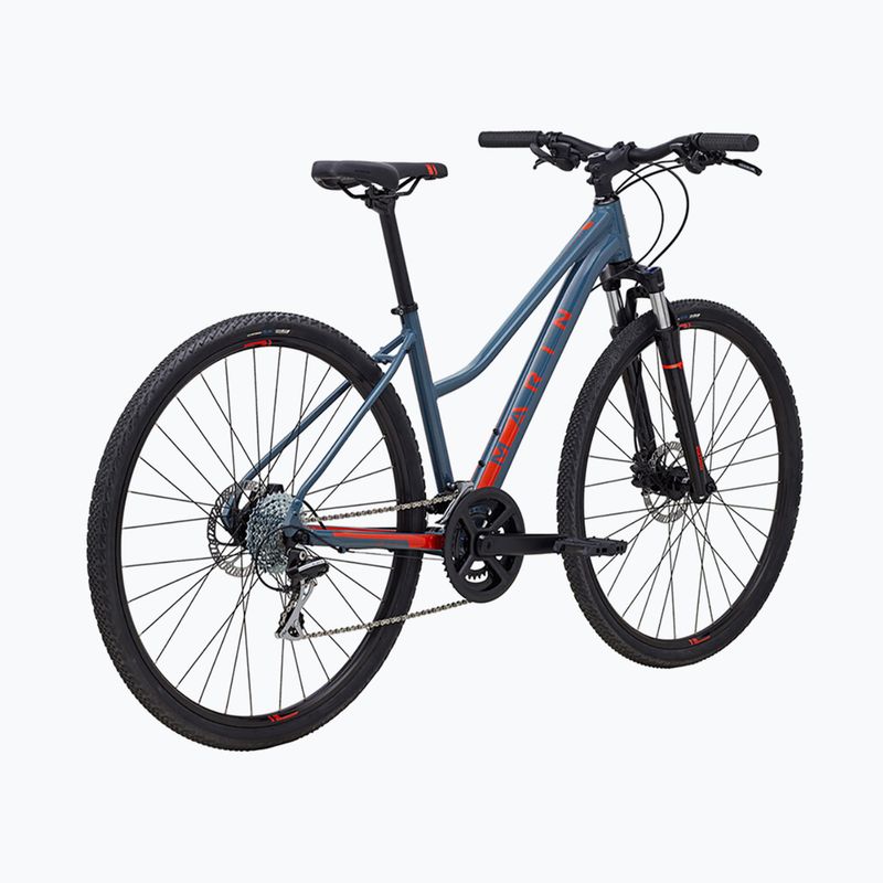 Bicicletta da cross Marin San Anselmo DS2 donna 700C grigio lucido/arancio 3