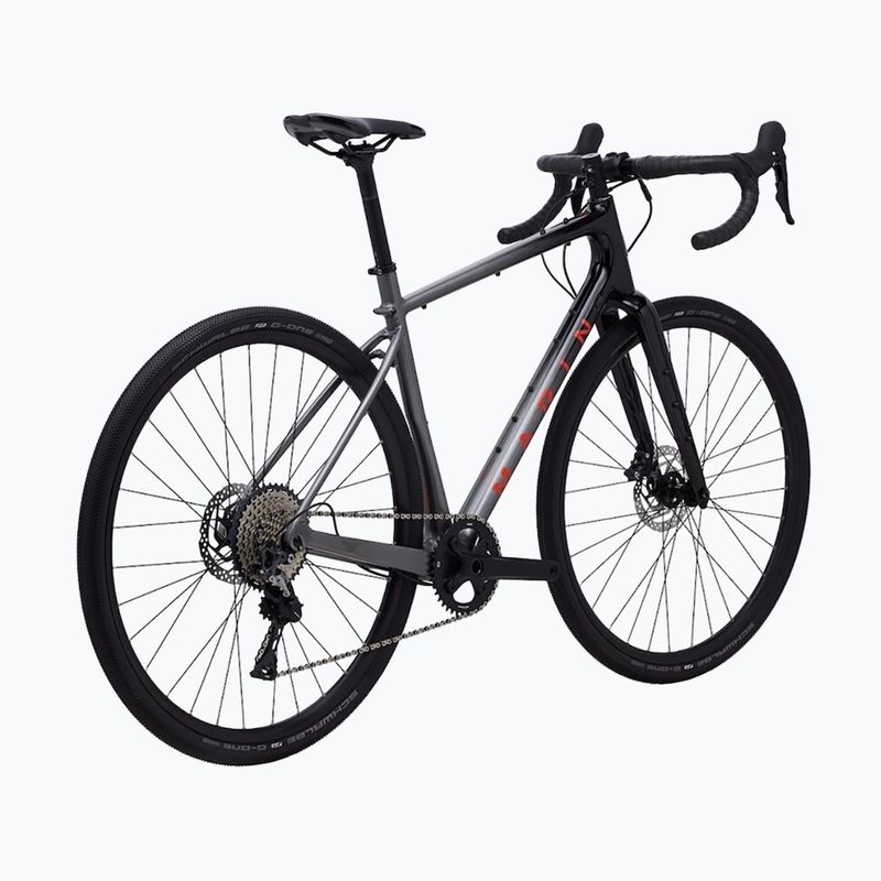 Marin Headlands 1 bici da corsa lucida in carbone/nero/arancione 3