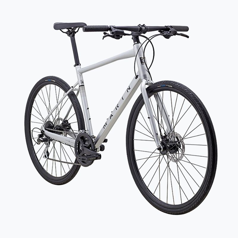 Marin Fairfax 2 bici da cross da uomo 700C argento lucido/nero 2