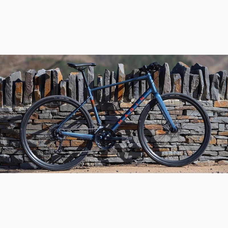 Marin Fairfax 3 bici da cross da uomo 700C blu scuro/arancio lucido 3