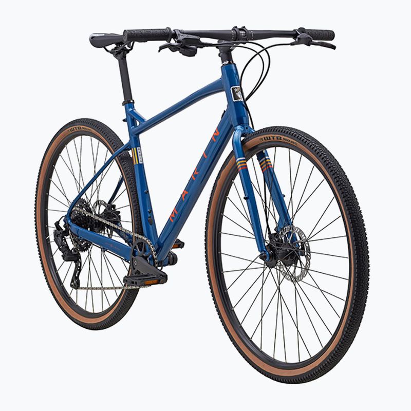Marin DSX 700C blu lucido/arancio gravel bike 2