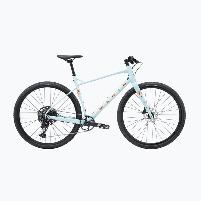 Marin DSX 3 700C blu chiaro opaco/arancione/cromo gravel bike