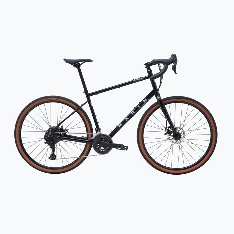 Marin Four Corners 1 Sword 650B nero lucido/argento/blu bici gravel