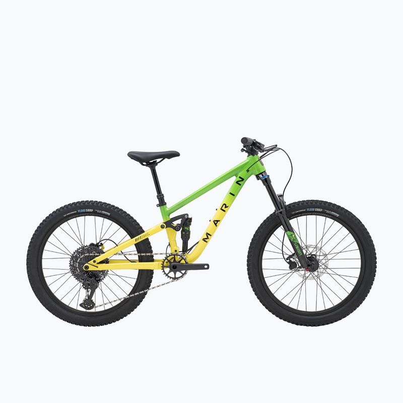 Bicicletta per ragazzi Marin Rift Zone Jr 26 green/yellow fade