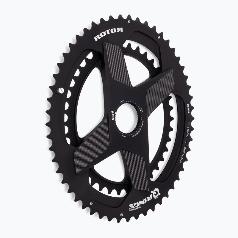 Rotor Q Rings Dm Oval Chainring 50/34T nero 2