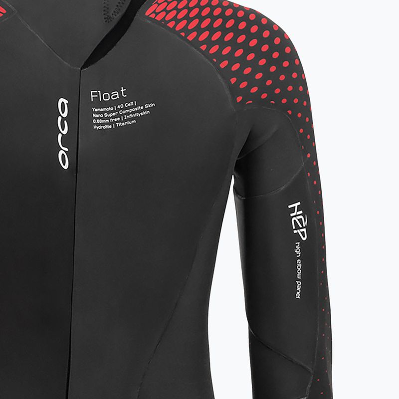 Muta da triathlon Orca Apex Float rossa da uomo con galleggiante 10