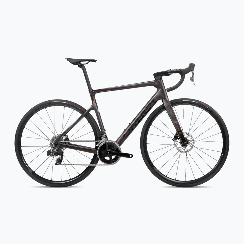 Orbea Orca M31e Team 2023 cosmica vista carbonio bici da strada