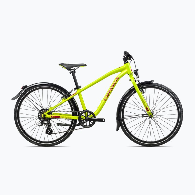 Bicicletta da bambino Orbea MX 24 Park 2023 verde lime/rosso cocomero