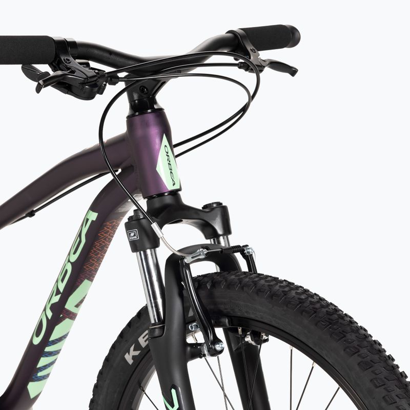 Bicicletta per bambini Orbea MX 24 XC 2023 viola/menta 4